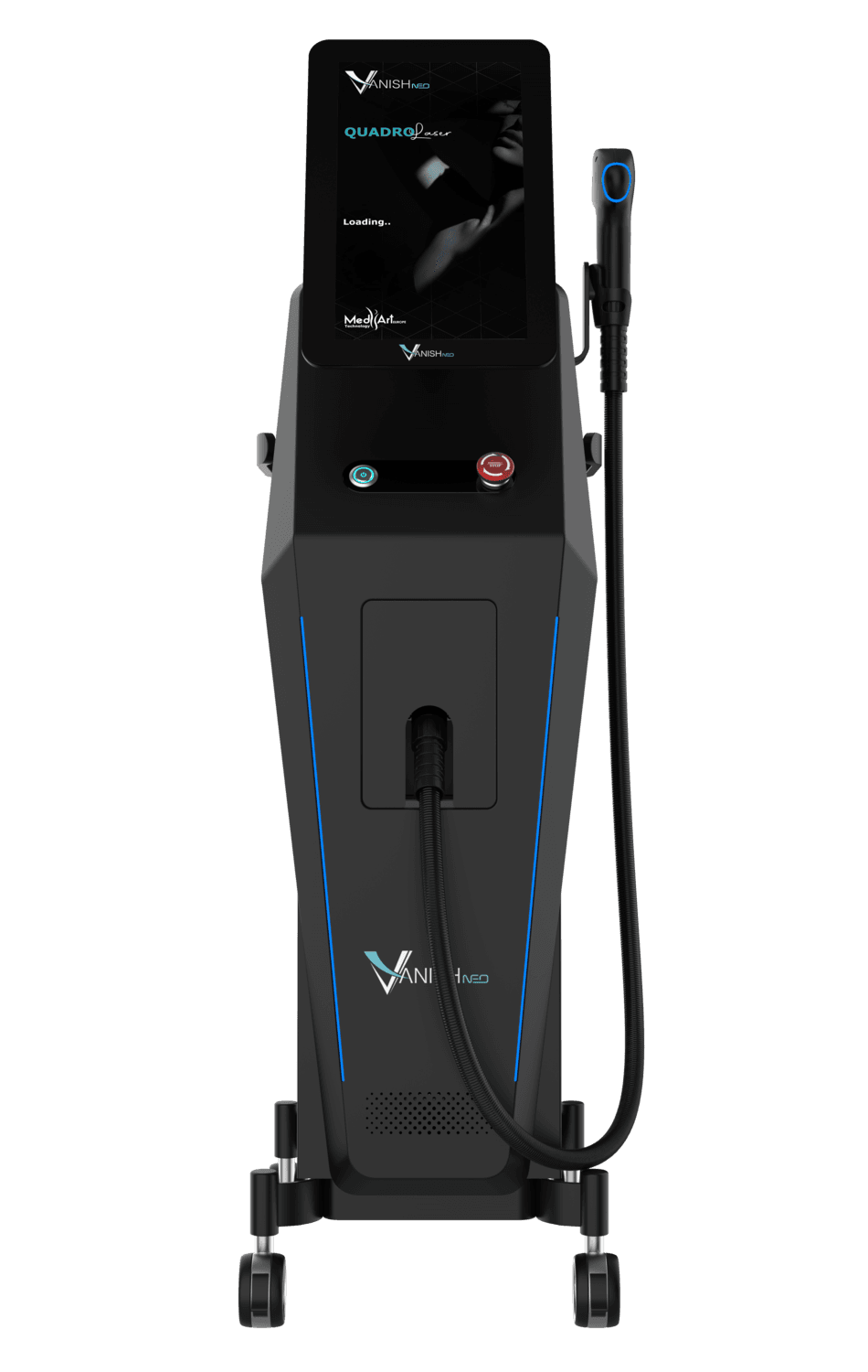 Front view of Vanish Neo professional diode laser hair removal system