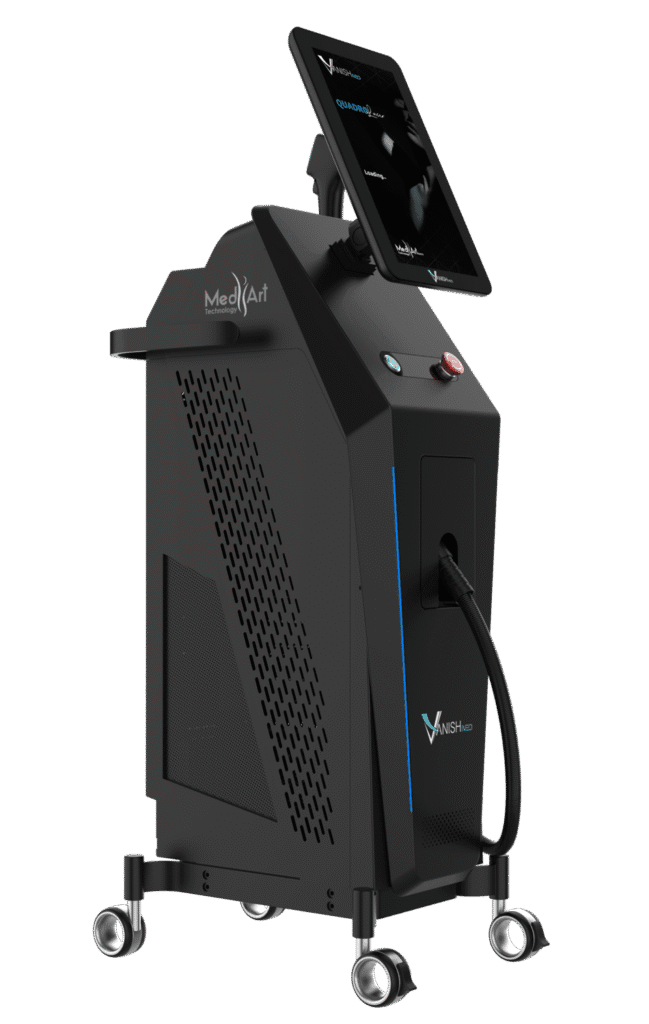 Left side view of Vanish Neo diode laser hair removal system by MedArt Technology